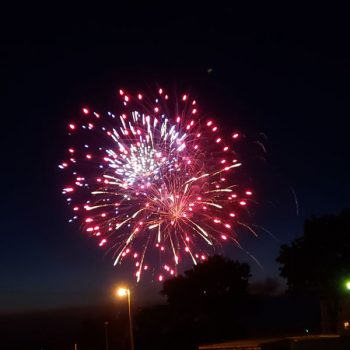 Fireworks over Troy Pool